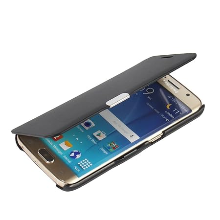 MTRONX für Samsung Galaxy S6 Edge Hülle, Case Cover Schutzhülle Tasche Etui Klapphülle Magnetisch Dünn Leder Folio Flip für S