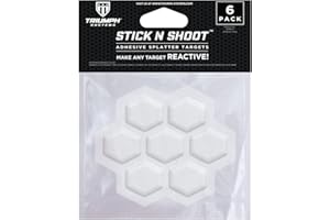 Triumph Systems Stick N Shoot- 6 Adhesive Bleeding Targets - Splatter Targets – Reactive Target – Target Accessory – Targets for Shooting