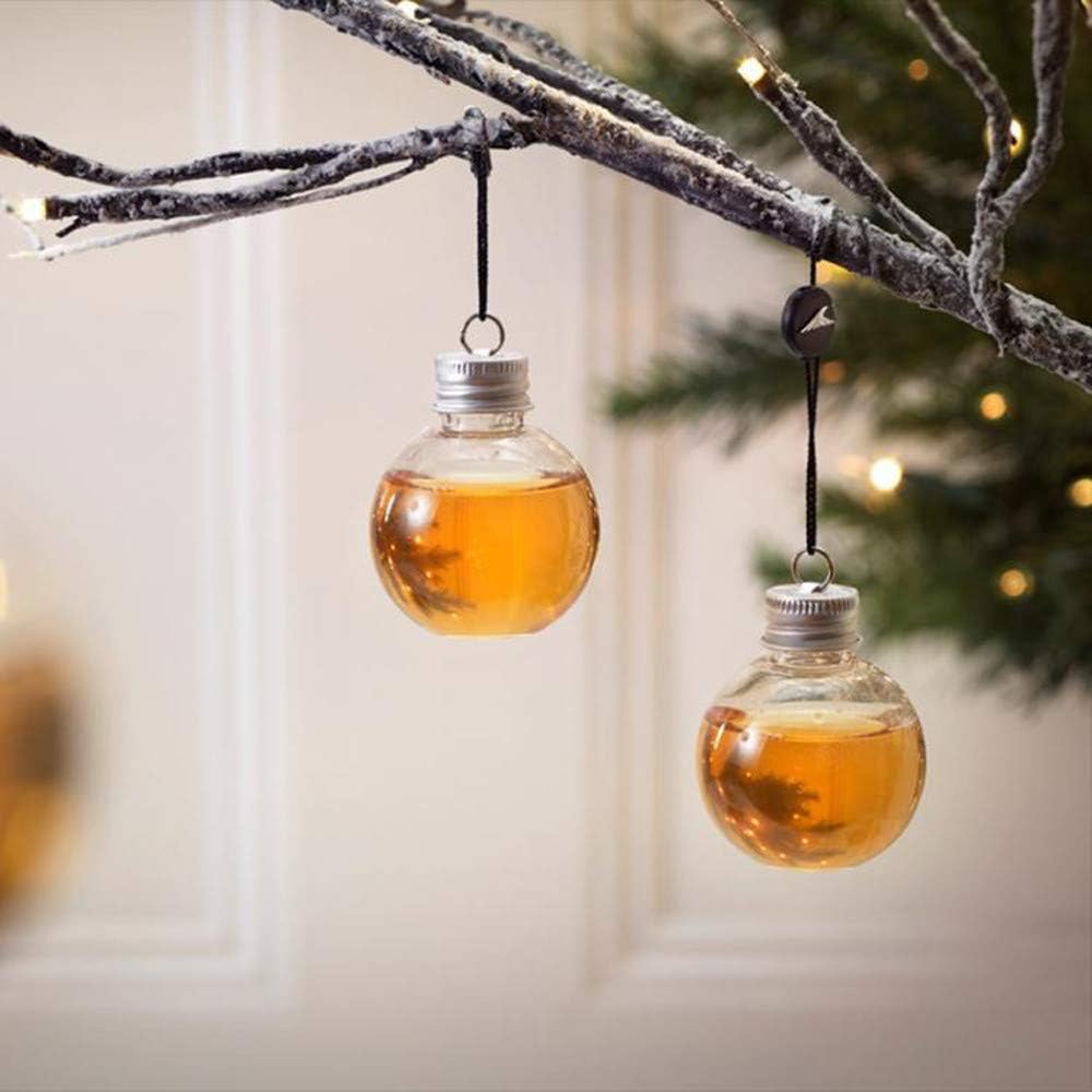 Longay 1/6 Pack Booze Filled Christmas Tree Ornaments Water Bottle Milk Juice Bulbs Cup (6pcs)