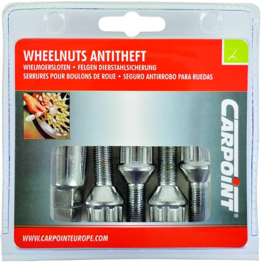 Carpoint 0520501 Anti-Theft Locking Devices for Rims with 1 Type-A, Silver - Image 3
