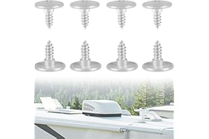 ZEZHIMI 3310724.0040000002 Air Conditioner Shroud Screw Replacement (8 Pcs) for Dometic Brisk II and Penguin II Roof Top Air Conditioners