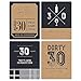 30th Milestone Birthday - Dashingly Aged to Perfection - Birthday Gift For Men - Wine Bottle Label Stickers - Set of 4