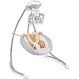 Fisher-Price Fawn Meadows Dual Motion Baby Swing with Music, Sounds and Motorized Mobile, Multicolor