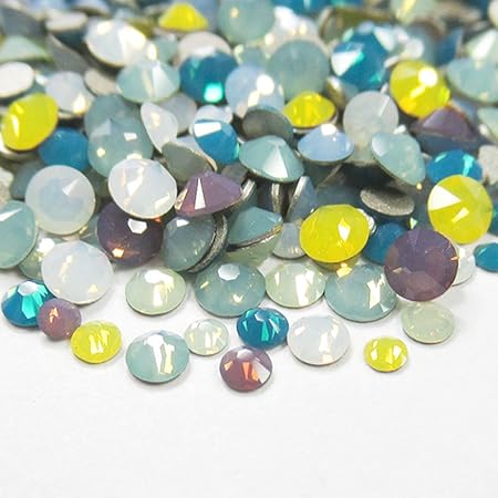 Amazon スワロフスキー Swarovski クリスタライズ ラインストーン ネイルサイズmix 100粒 パステル Swarovski スワロフスキー ラインストーン 通販