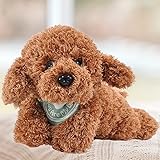 KIRIGAMI Dog Stuffed Animal, Golden Doodle Puppy