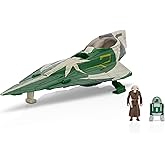 Star Wars Micro Galaxy Squadron Jedi Starfighter Mystery Bundle - 5-Inch Vehicle and 2.5-Inch Vehicle with Micro Figure Accessories