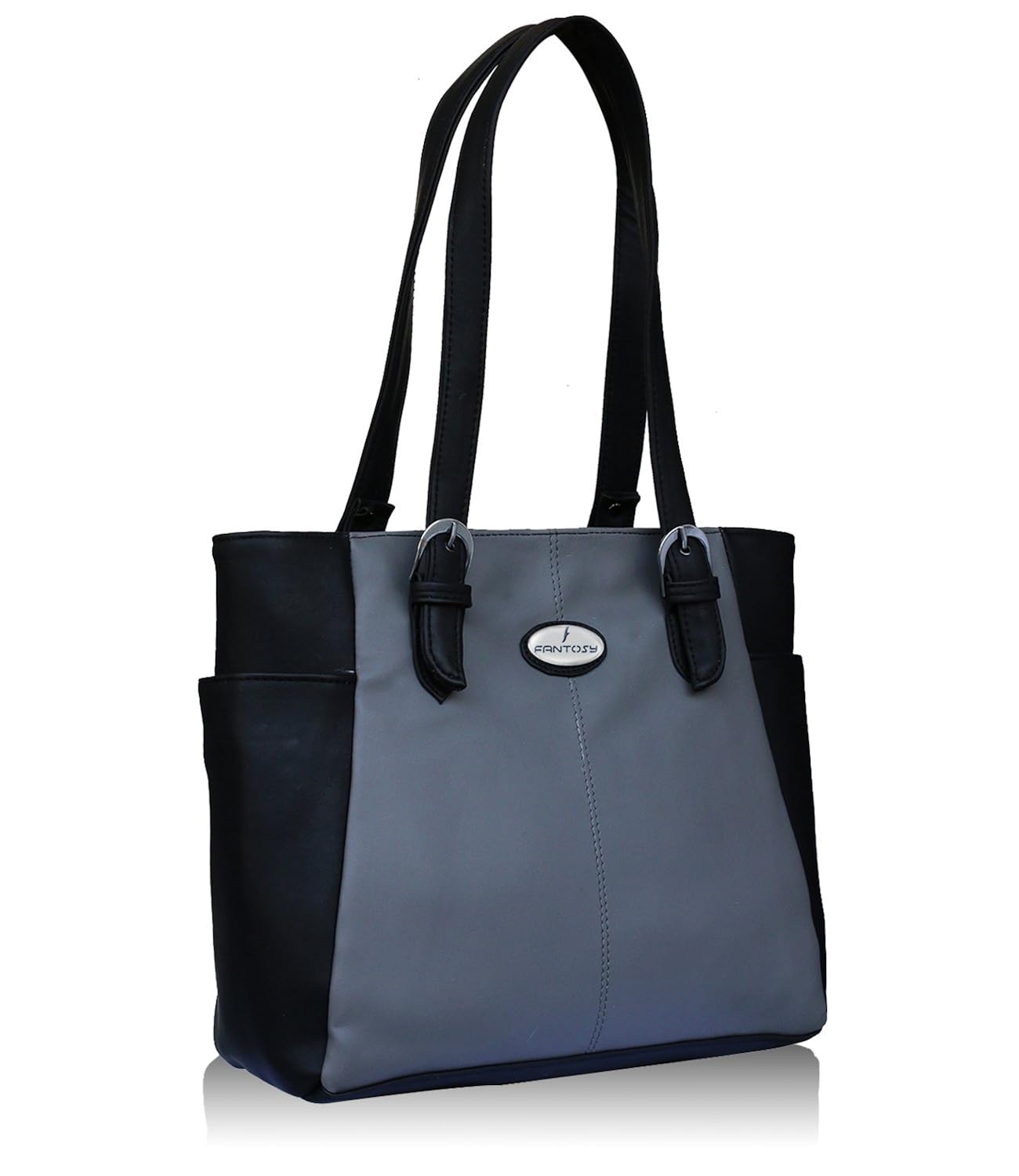 fantosy grey and black women shoulder bag (fnb-725) (grey and black)