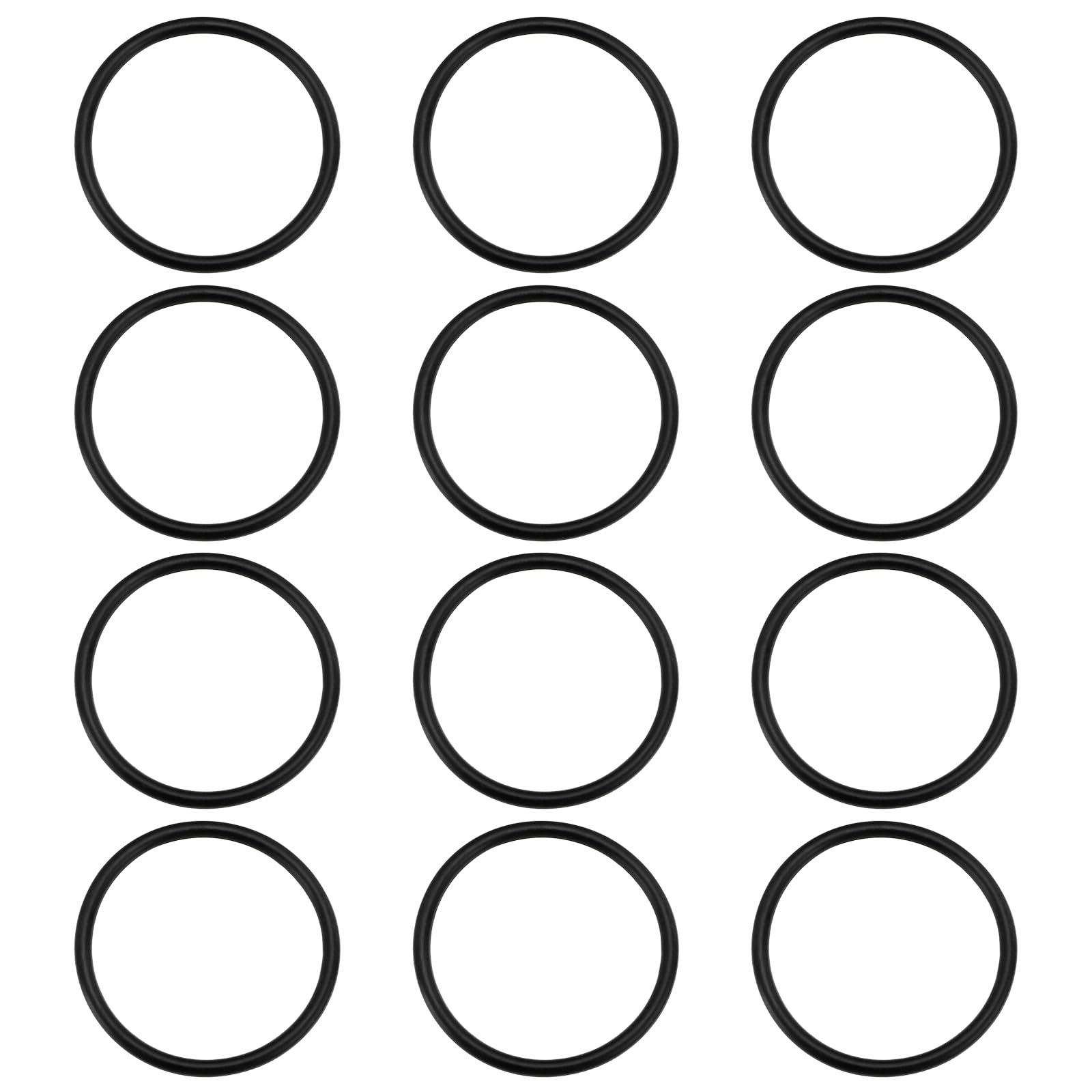 The Lord of the Tools 100pcs Nitrile Rubber O-Rings 25mm ID x 29mm OD x 2mm Dia Black Nitrile Rubber Sealing Gasket for Faucet Plumbing Automotive Repair