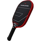 Paddletek Bantam ALW-C 12.7mm Pickleball Paddle - Unidirectional Carbon Fiber Pickleball Paddle with Polymer Honeycomb Core - USAPA Approved - 5.25 Inch Handle