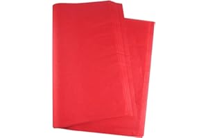 MIAHART 60 Sheets Christmas Tissue Paper 50 * 35cm Christmas Wrapping Paper for DIY and Craft Gift Bags Decorations (Red)