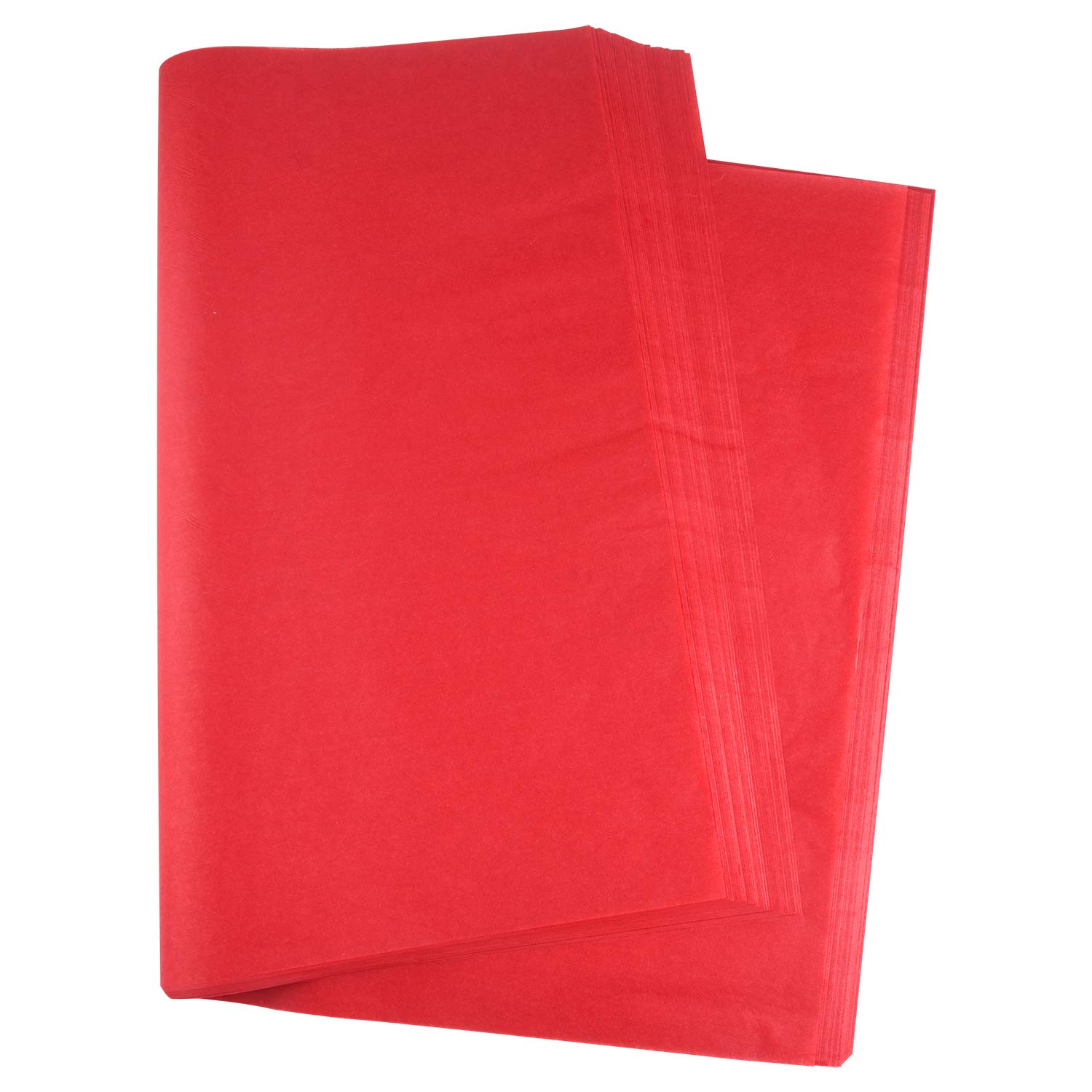 MIAHART 60 Sheets Red Tissue Paper 50 * 35cm Christmas Wrapping Paper for Valentine's Day DIY and Craft Gift Bags Decorations (Red)