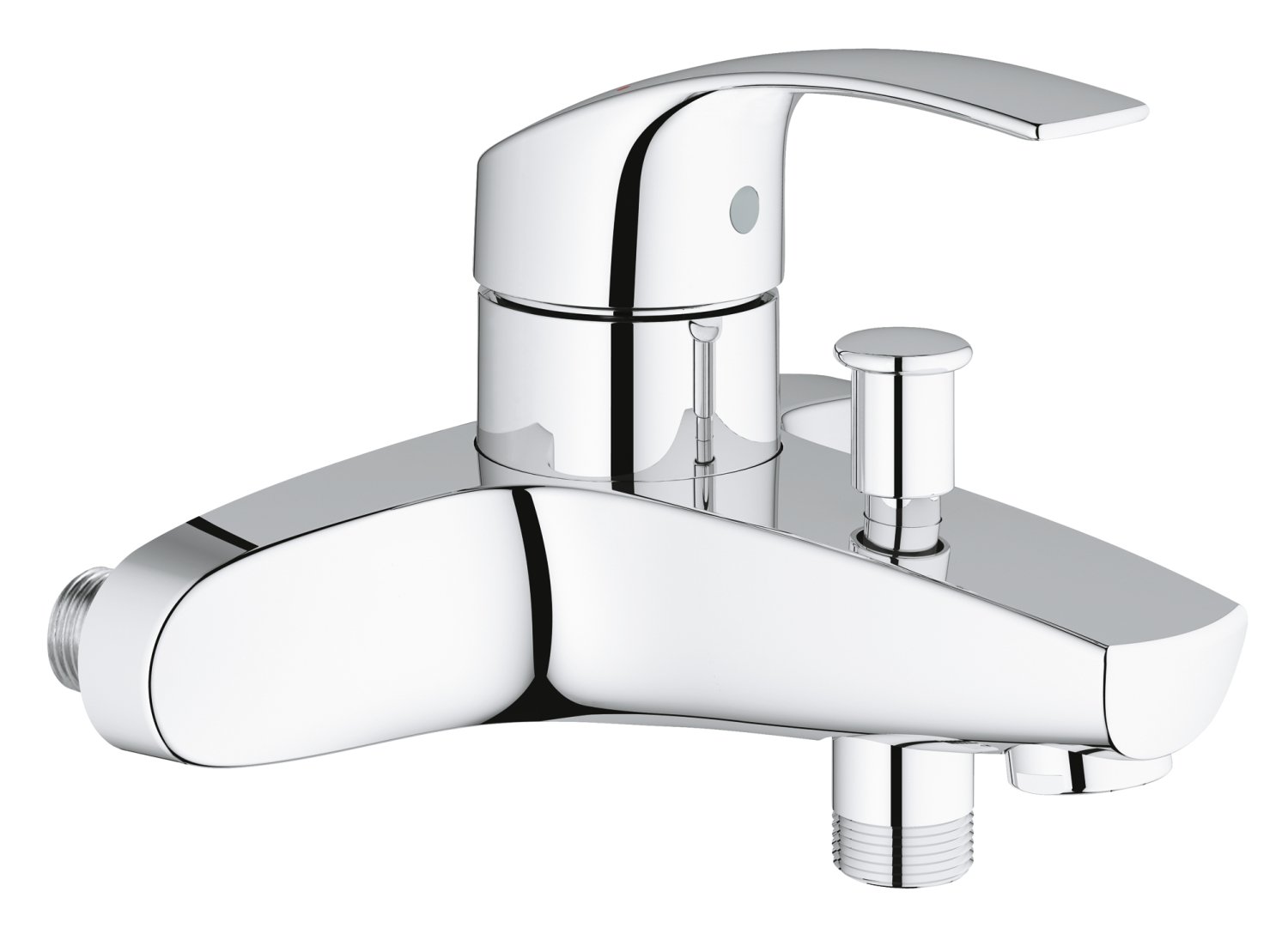 GROHE 23461002 Eurosmart Single-Lever Bath/Shower Mixer Tap, Wall Mounted (without S-Unions)