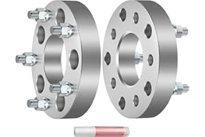 ECCPP 2X 5 Lug 5x5 to 5x5.5 Wheel Spacers Adapters 1.25" 5x127 to 5x139.7 78.3mm with 1/2" Studs
