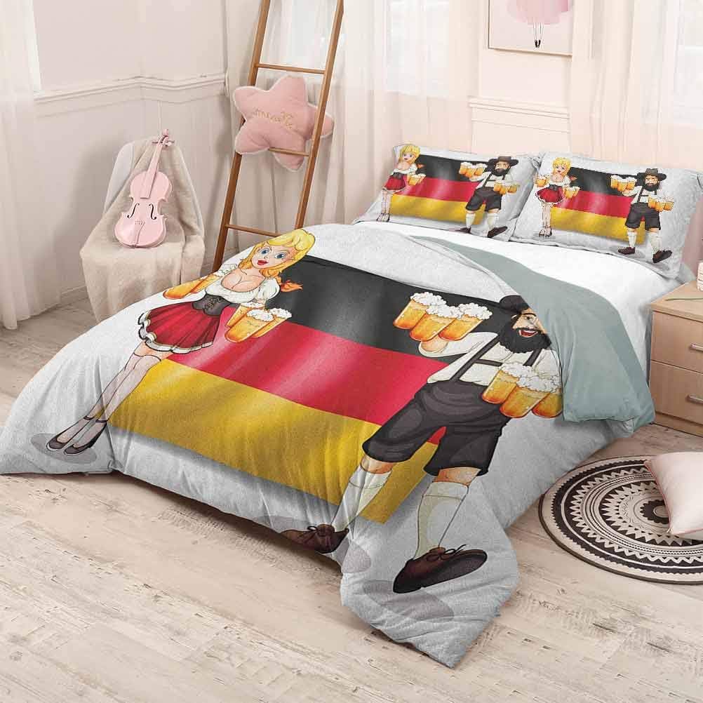 prunushome German 3Piece Duvet Cover Bedding setGerman