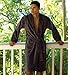 Cariloha Plush Bath Robe | Graphite | Unisex, Small/Medium | Viscose Material | Soft, Comfortable, & Wicks Moisture