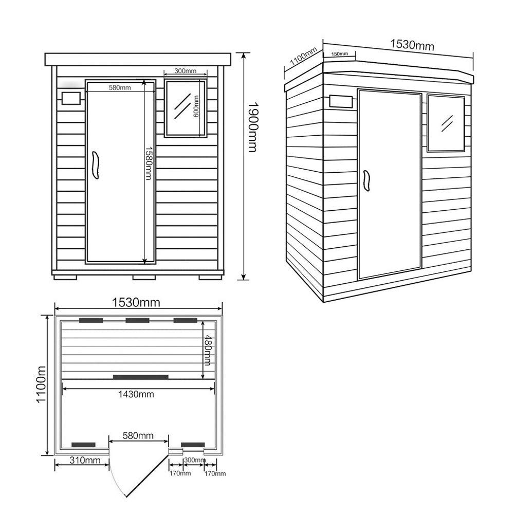 Technische Daten der Infrarotkabine