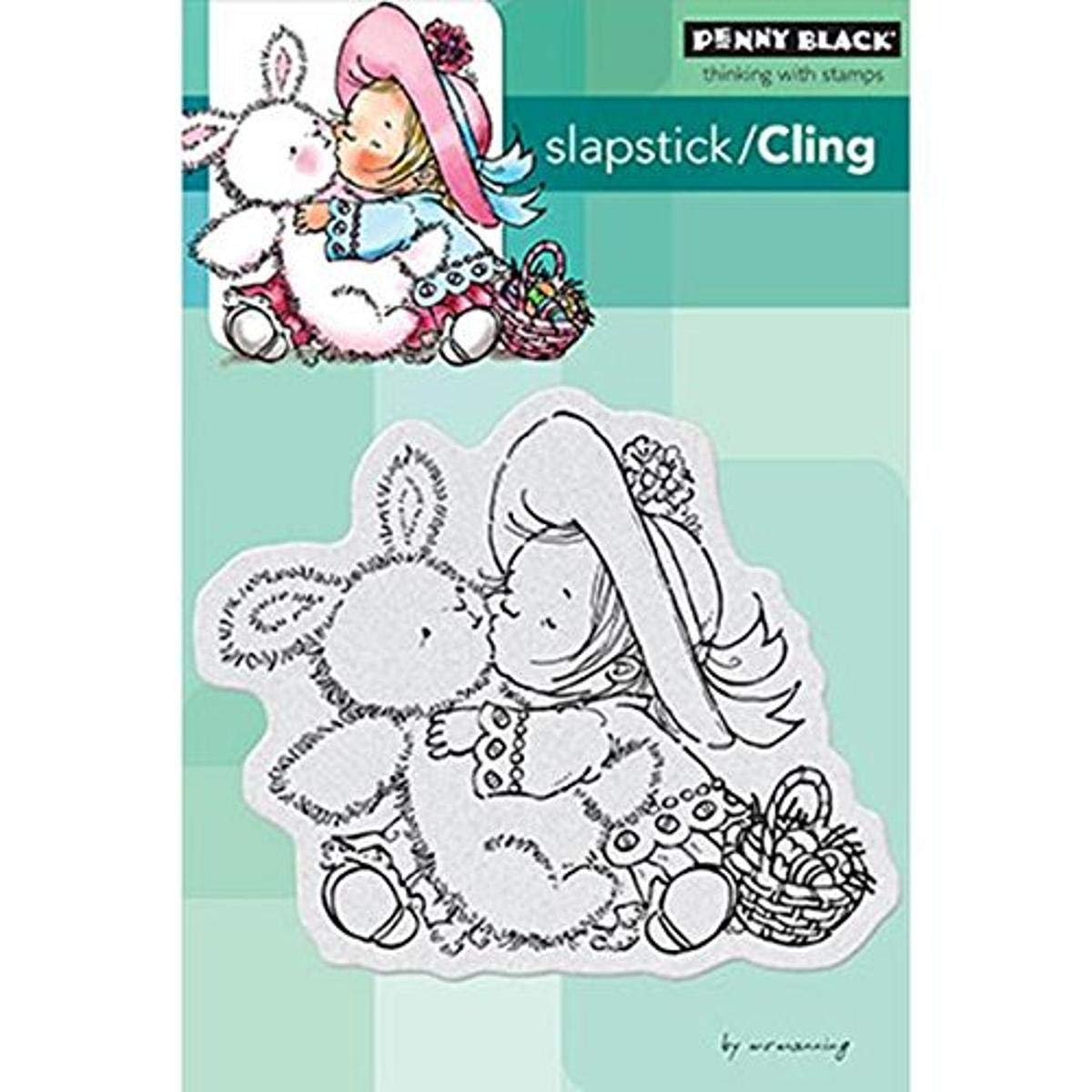 Penny Black Cling Rubber Stamp 4-inch x 6-inch Sheet-Bunny Kisses