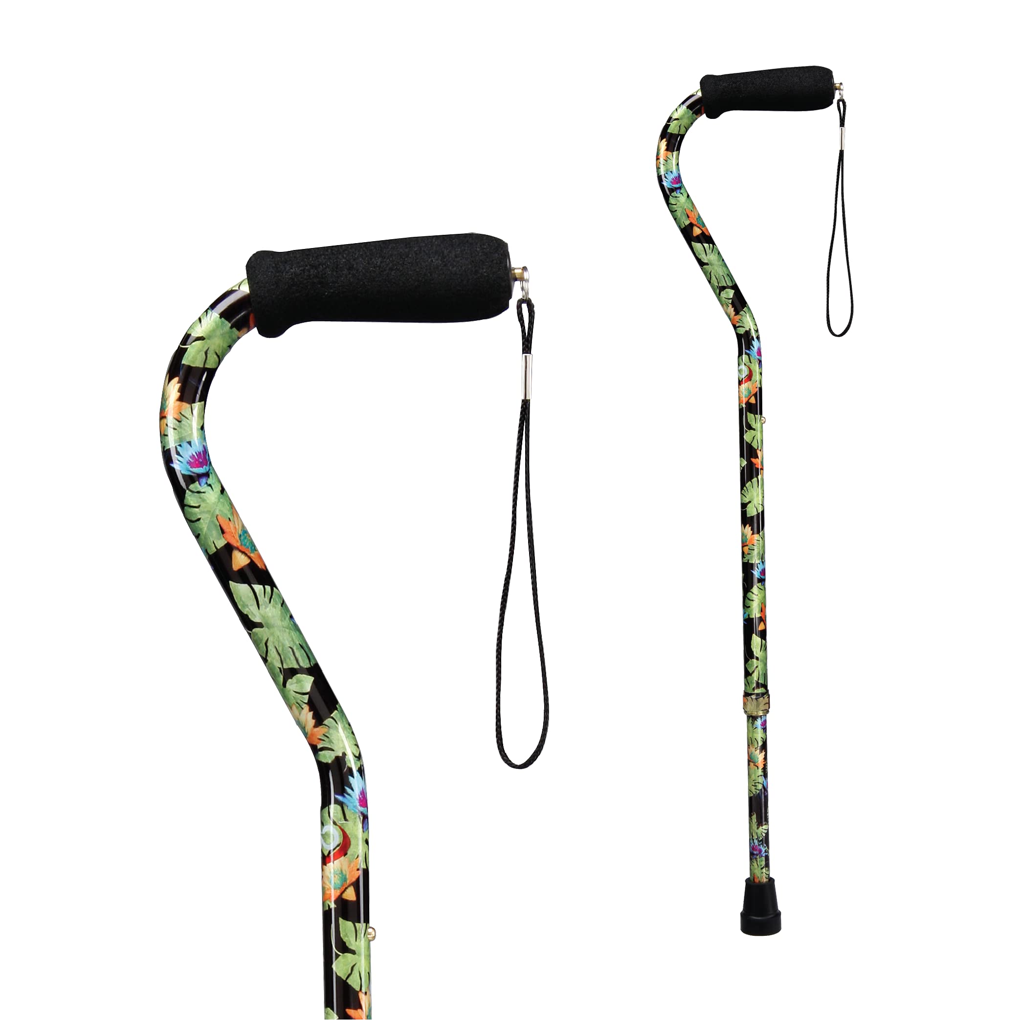 Carex Health Brands Designer Offset Cane, Bahama, 1 Count