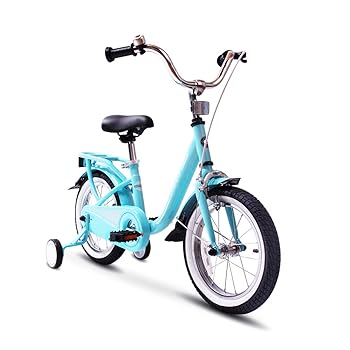 COEWSKE Kid's Bike Steel Frame Children Bicycle 14-16 Inch with Training Wheel