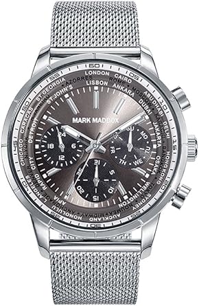 Mark Maddox Reloj Cronógrafo de Cuarzo para Hombre con Correa de Acero Inoxidable – HM7012-57