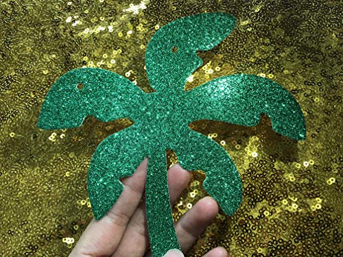 6 Glittery+Tropical+Decoration+Supplies+Flamingo