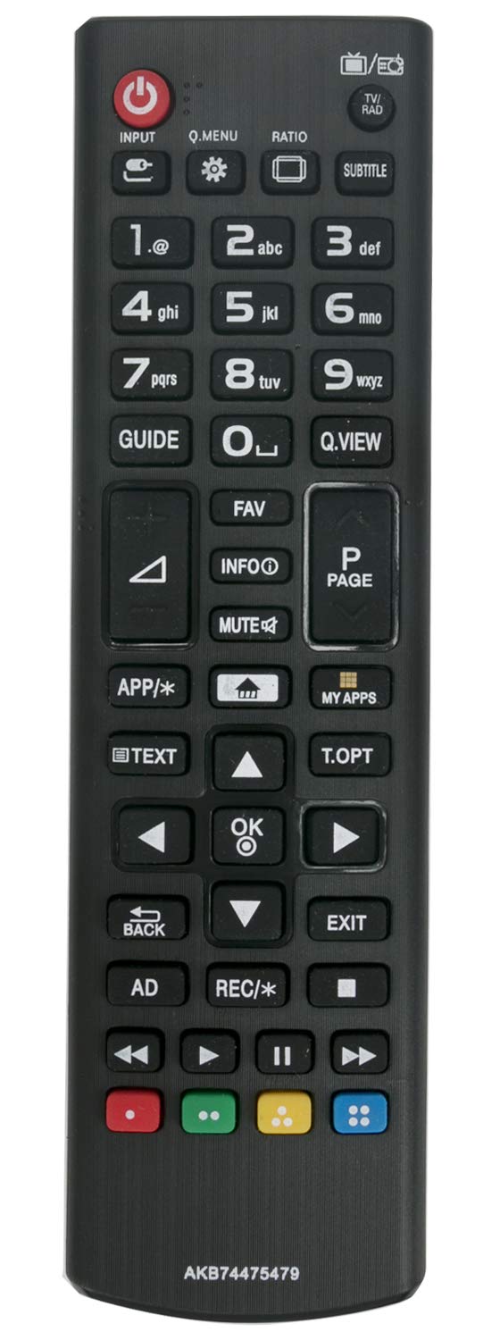 ALLIMITY AKB74475479 Remote Control Replaced for LG TV 24MT35S 26LS3590 29LN460R 32LB570B 32LB570U 32LB570V 32LB5800 32LB580U 32LB580V 32LF5800 32LF580V 32LH510B 32LH530V 32LN570R