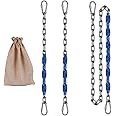Dakzhou ZGCY 2 Stainless Steel Chains (84 ") Swing Chains, Heavy Duty Swing Hardware,4 Quick Connection Buckles, Indoor and Outdoor Playground Swings, hammocks, sandbags, 1000 lb Capacity