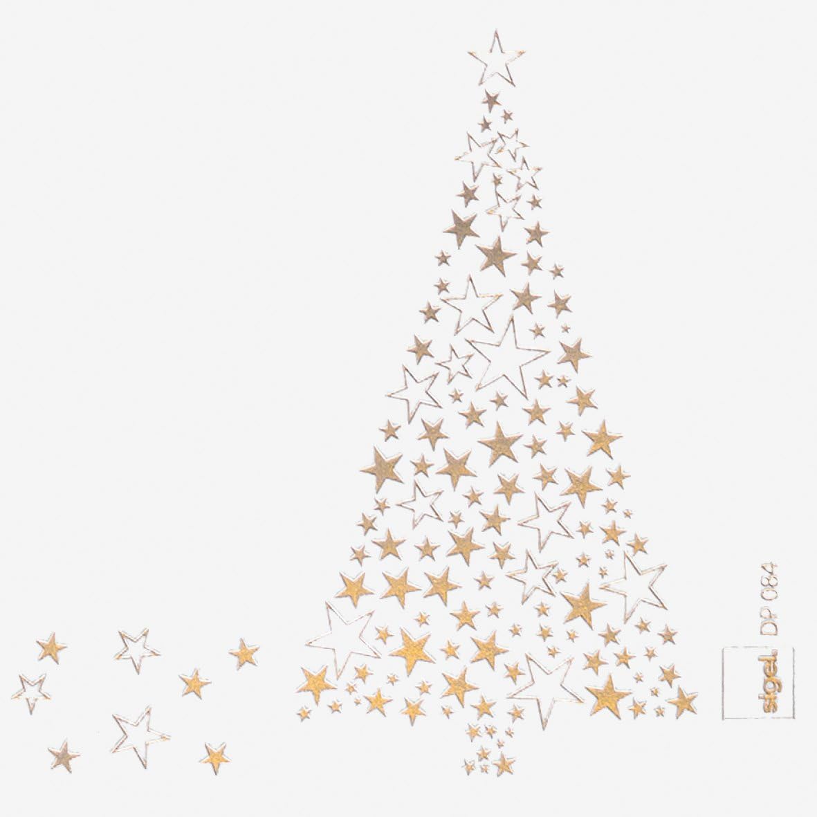 SIGEL DP084 Christmas writing paper "Golden Tree", A4, 90 gsm, 100 sheets, Golden Tree - white/golden, Writing paper - 100 sheets - Image 3