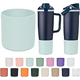 Silicone Higher Boot Compatible with Owala 30oz & 40oz FreeSip Sway Bottles & Tumblers, Large Protection Anti-slip Bottom Cover Sleeve for Freesip Sway Tumbler and Bottle