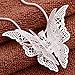 CS-DB 1 PCS 9K White Gold Plated Butterfly Pendant+Chain Women Lady Girl Sterling (Style 01)