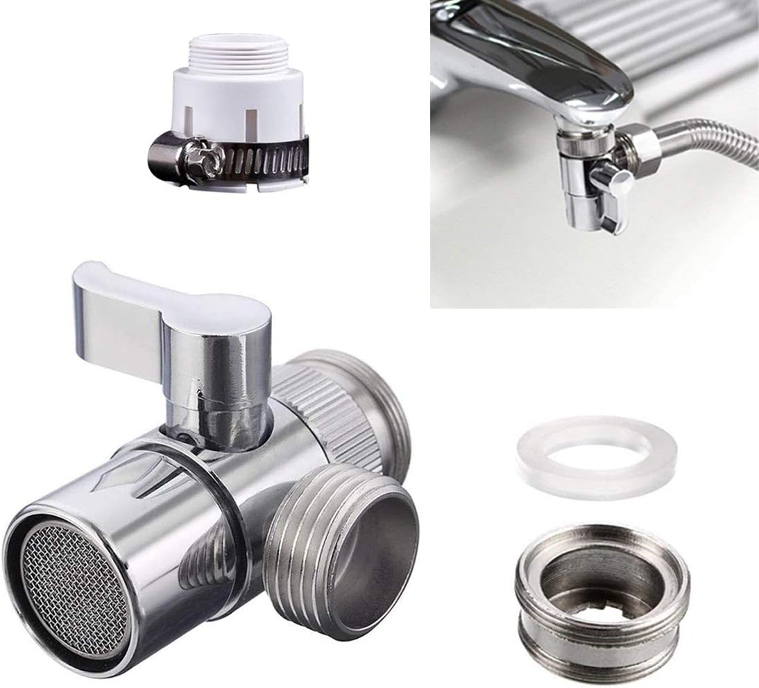 Brass Sink Valve Diverter Faucet Splitter For Kitchen, Handheld