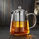 Hclove 26.5OZ/750ML Teapot, Grade Borosilicate Glass Tea Pot with Heat Resistant Stainless Steel Tea Infuser for Loose Leaf Iced Blooming or Flowering Tea, Multi-functional Teapot Perfect for Hot or Iced Tea and Coffe