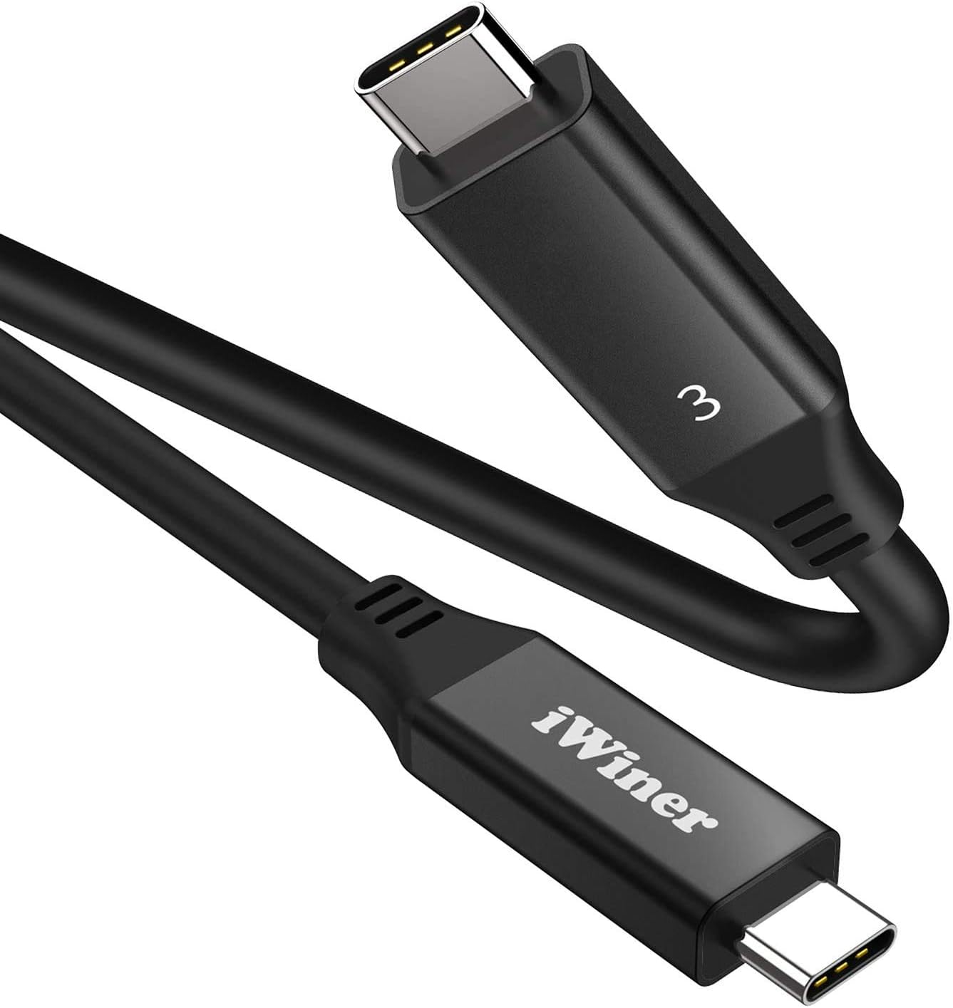 USB4 Cable Compatible with Thunderbolt 3 40Gbps/5K/2.6Ft, iWiner