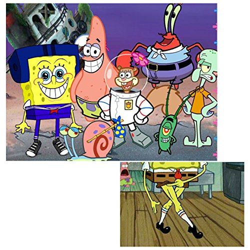 JAMOR Spongebob 8 Piece Collection Pineapple House Octopus House Krusty Krab (8)