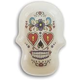 Show-Offs Sugar Skull Ceramic Bowl - 8.25 Inch | dia de los muertos day of the dead halloween spooky reusable decoration calavera