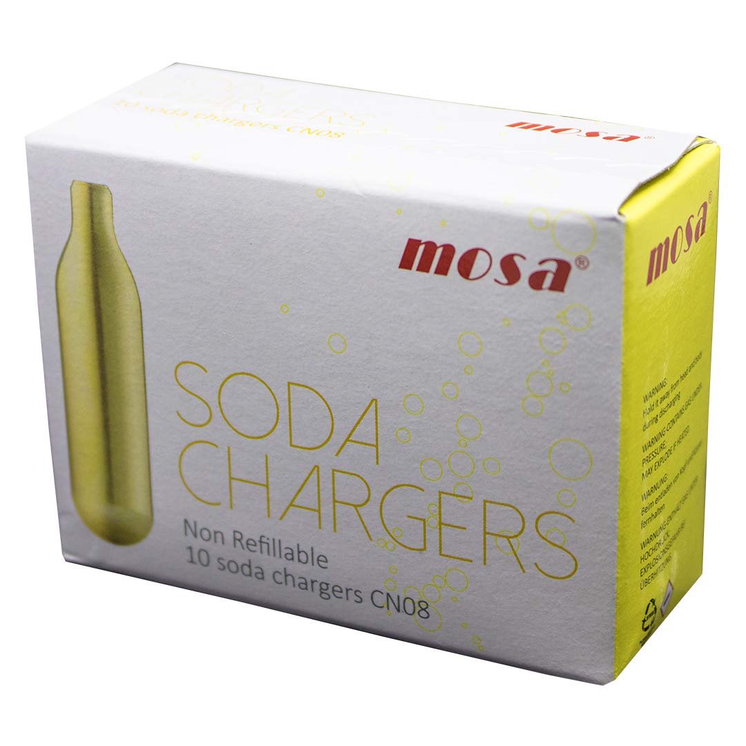 Mosa Co2 Soda Chargers Pack Of 100 Silver/Gold Amazon.co.uk Kitchen