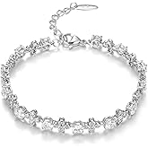 TIMEMATRIX Green/Red/Blue/White/Orange Lucky Straw Bracelet with Cubic Zirconia Gemstones for Women for Gift.