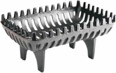 Inglenook Heavy Duty Cast Iron Open Fire Grate Log Coal Wood Basket Holder Black