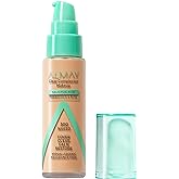 Almay Clear Complexion Acne Foundation Makeup with Salicylic Acid, Medium Coverage, Soft Matte Finish, Hypoallergenic, Cruelty- & Fragrance-Free, Dermatologist Tested, 300 Naked, 1 fl oz