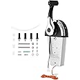 Mophorn Boat Throttle Control 8M0059686 Mercury Single-Engine Control Outboard Motor Controls Binnacle/Console Top Mount with 2ft Trim Harness