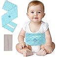 Comfheat Colic and Gas Relief for Newborns and Infants, Flaxseed Heated Tummy Wrap, Baby Swaddling Belt with Soothing Warmth, Natural Relief for Upset Stomach in Babies Toddlers, 0-3 Years (Blue)