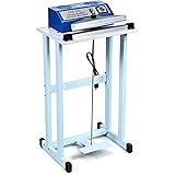 Goplus 110V 12" Foot Pedal Impulse Sealer with Cutter, Heat Seal Closer Plastic Bag Sealing Machine, Cutting Machine, Ideal f