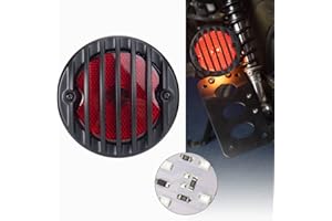 KICRY Motorcycle Tail Lights Chopper Side Mount Taillight LED Brake License Plate Light Compatible for Harley Bobber Cafe Racer Cruiser Honda Shadow Yamaha Suzuki Kawasaki(SMD LED)