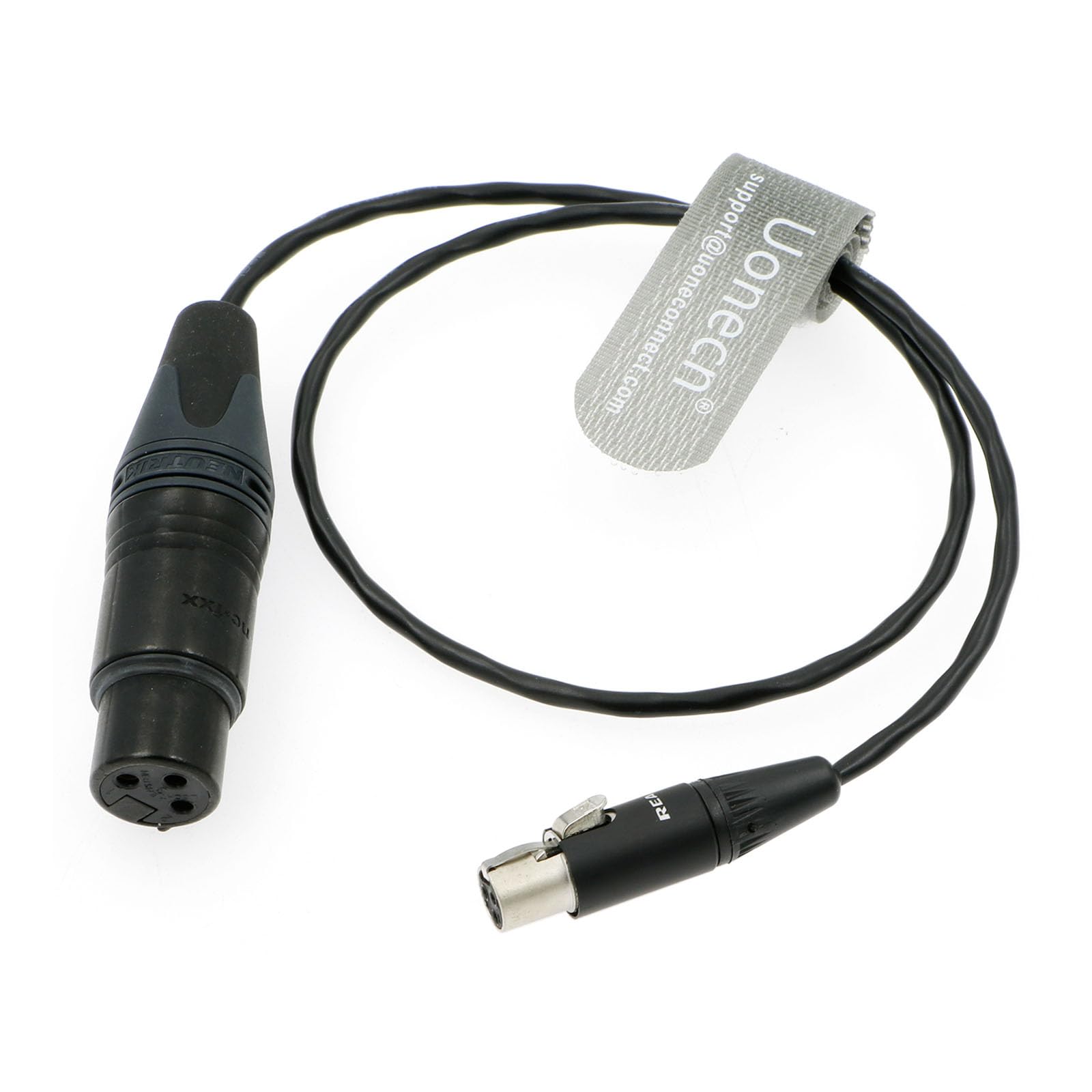 Uonecn 50cm XLR 3pin Female to mini XLR 3pin Female Audio Cable (Couple) Adapter for SD 442, Audio Devices 688/788