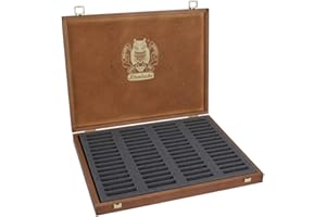 Schmincke - Pastel, empty box for 60 colors, 77 960 097, large wooden box for 60 pastel pencils, for individual filling with 