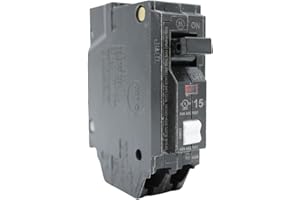 GE THQL1115PAF2 Combination Arc Fault Circuit Breaker Plug On Neutral 15 Amps 120/240 Volts AC 1 Pole 10 KA UL Listed