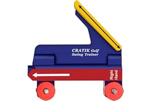 CRATIK Golf Swing Trainer - Swing Training Aid Direction Guides - Improve Swing Accuracy | Master Swing Consistency | Improve Stability - Golf Grip Trainer Simulators for Beginners and Pro