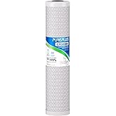 PUREPLUS 5 Micron 20" x 4.5" Whole House Coconut Shell Activated Carbon Water Filter Replacement Cartridge, Compatible with FC25B, EPM-20BB, CB-BB-20, 155783-43, 1 Pack