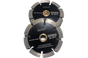 Supa Crack Fix 4.5" V-Groove Diamond Crack Chaser Blade, 0.250" Wide V-Shaped Concrete/Asphalt Repair Tool (Pack of 3) | 5/8"