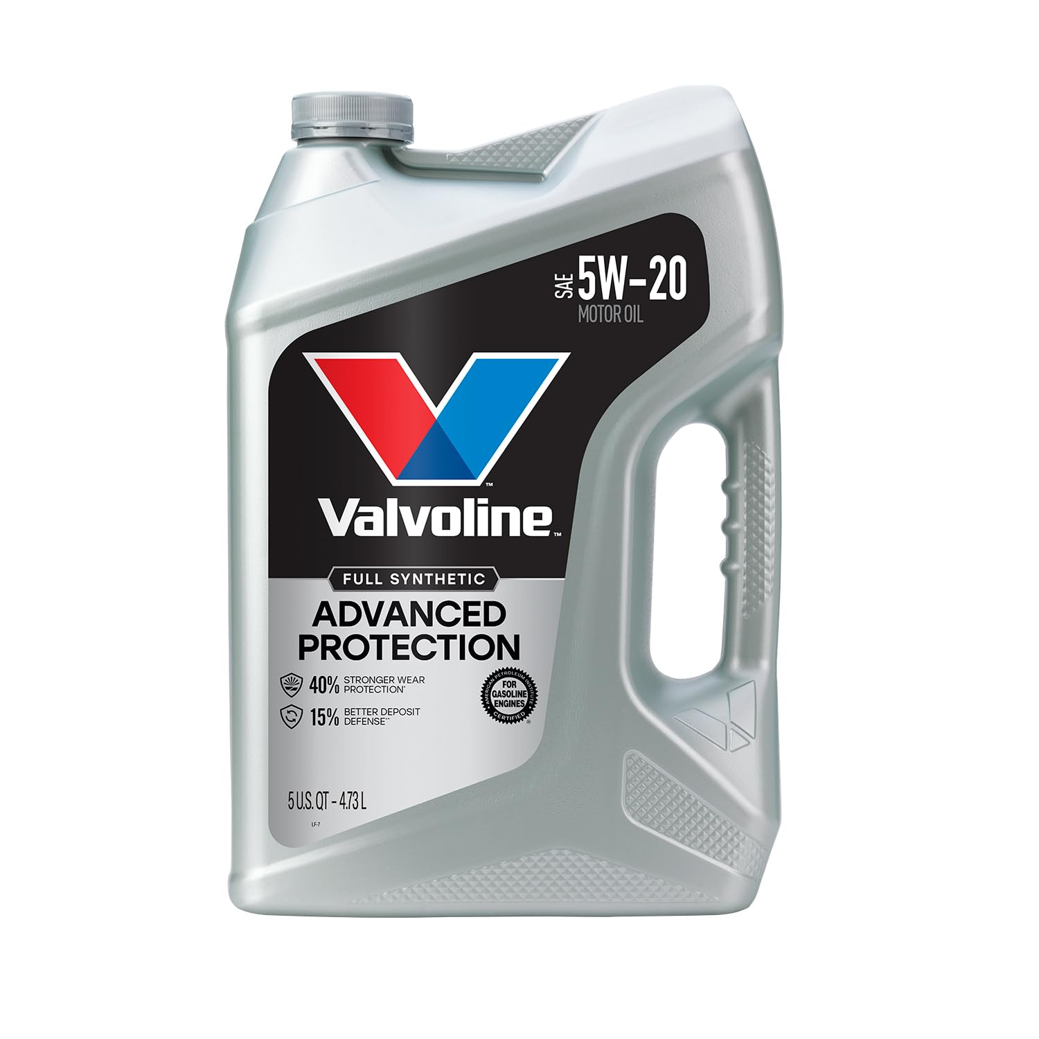 Aceite de motor Valvoline Advanced totalmente sintético SAE 5W-20, 5 cuartos de galón